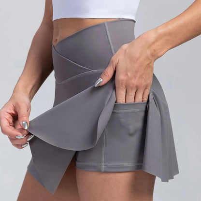 V Waist Workout Skirt with Pockets