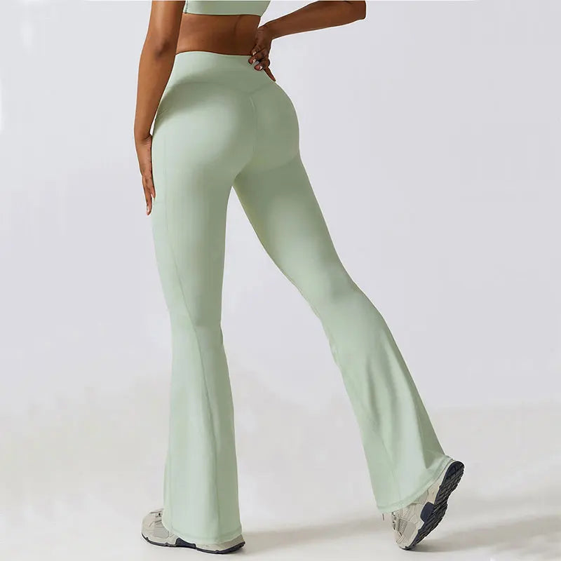 Flare Leggings High Waist Wide Leg Yoga Trousers