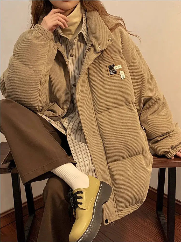 Women's Corduroy Thick Coat