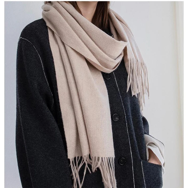 100% Wool Solid Colors Scarf