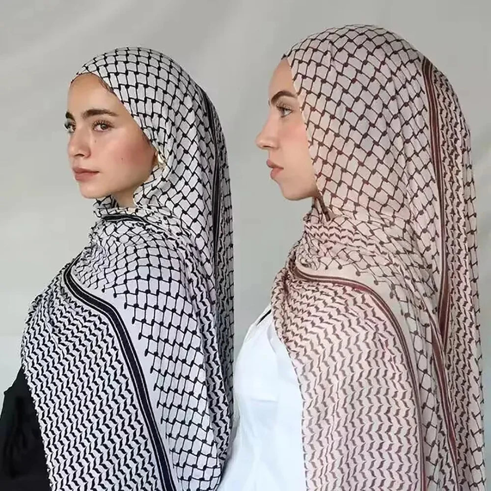 Palestine Keffiyeh Colors Long Shawl Scarf