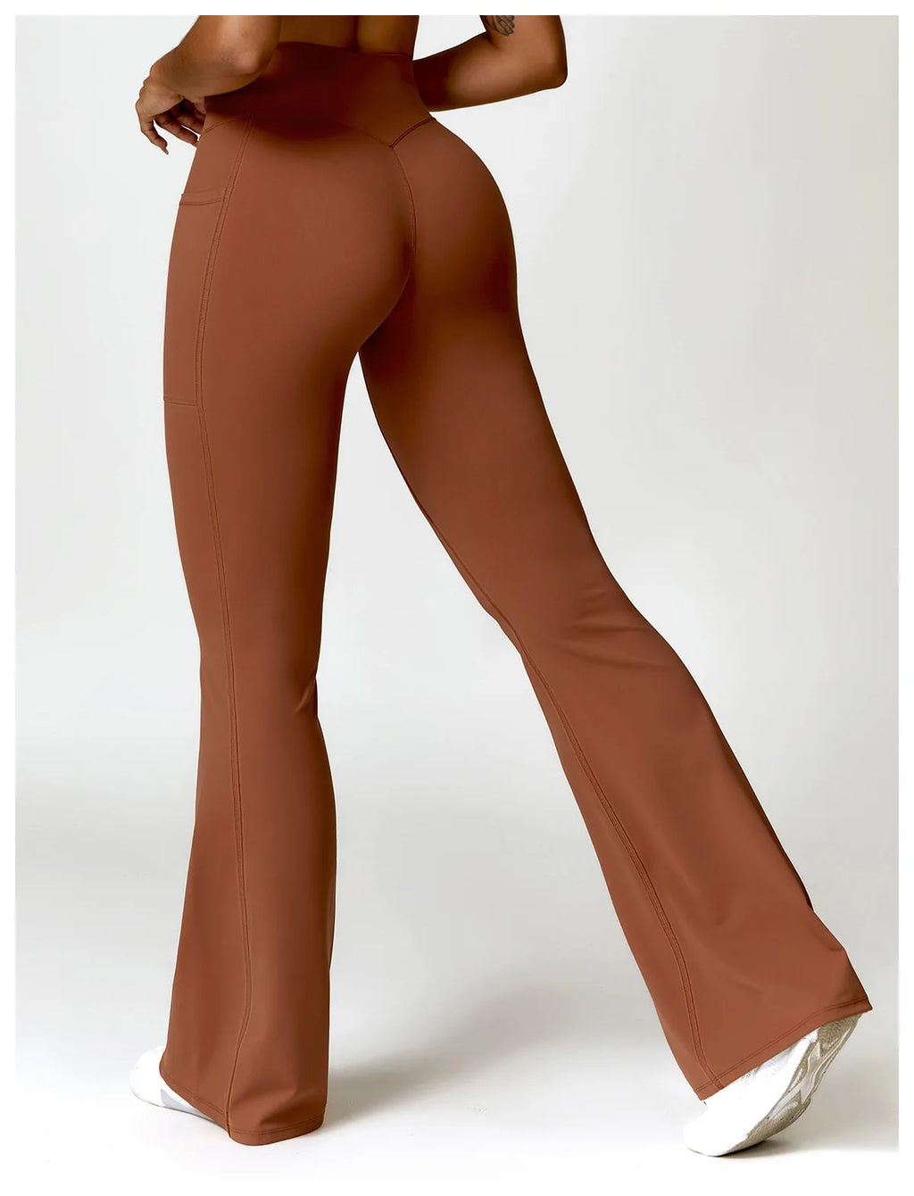 High Waist Wide Leg Workout Trousers Flare Leggings