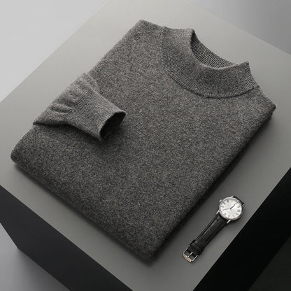 Men's 100% Merino Wool Crewneck Sweater