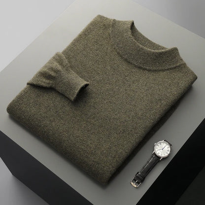 Men's 100% Merino Wool Crewneck Sweater