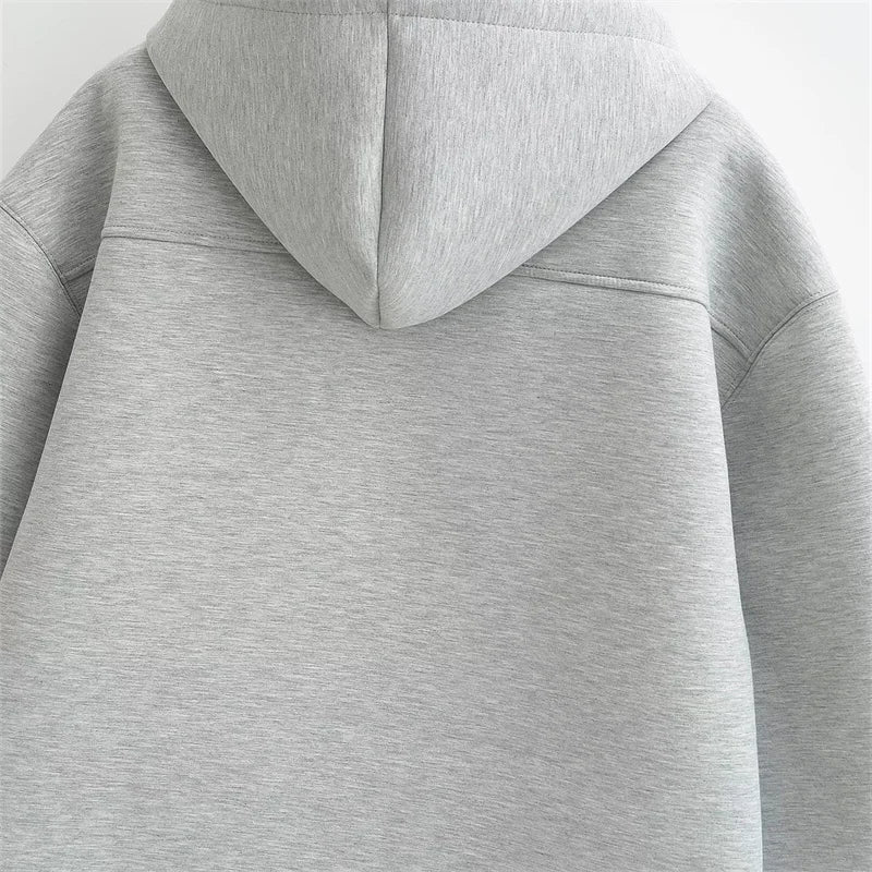 Double Pockets Oversize Hoodie Sweatshirt