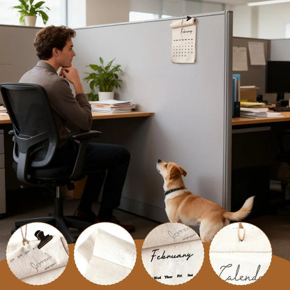 2026 Fabric Wall Calendar - 12-Month Home, Office Calendar