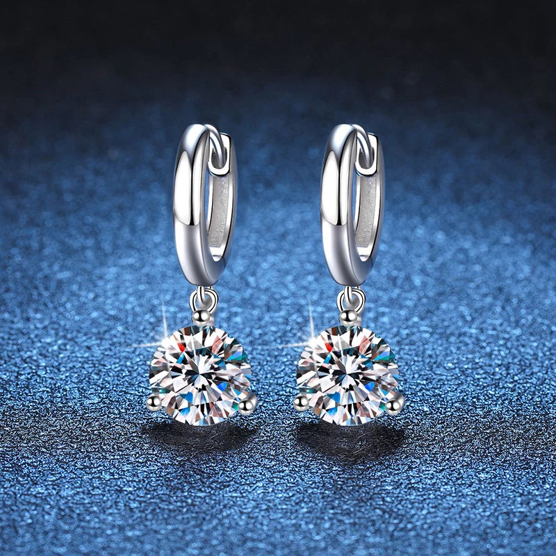 Moissanite Drop Earrings