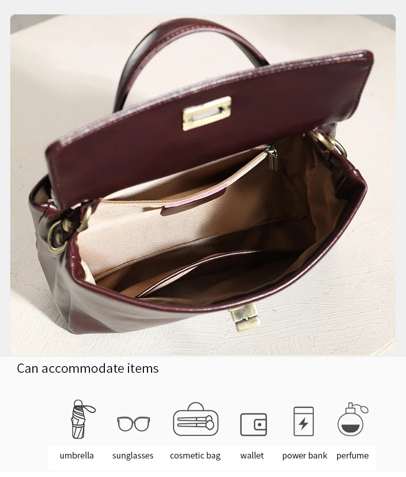 Genuine Leather Handbag