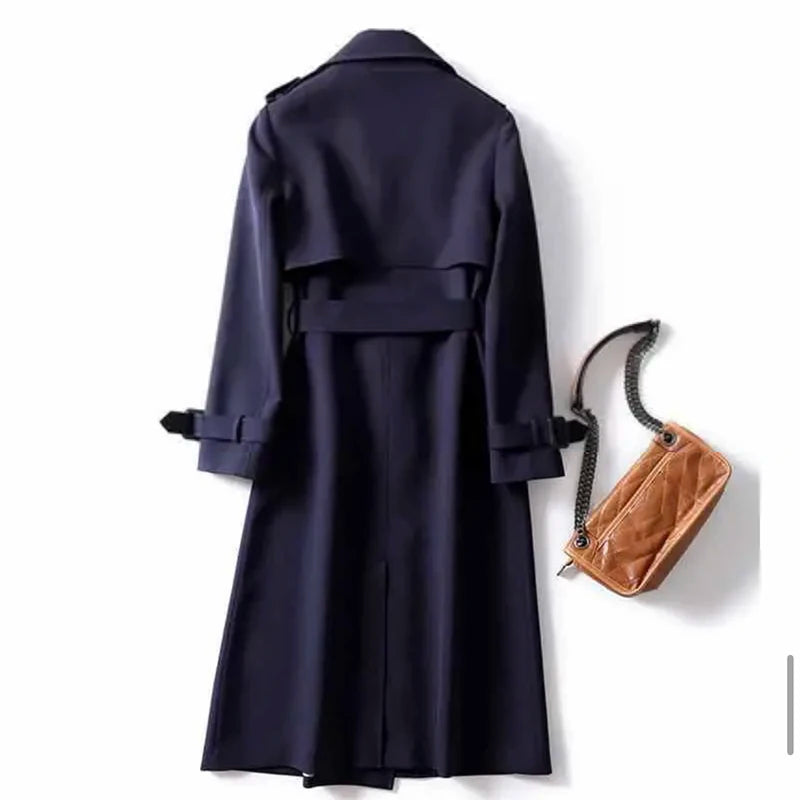 Double Breasted Trench Coat With Belt