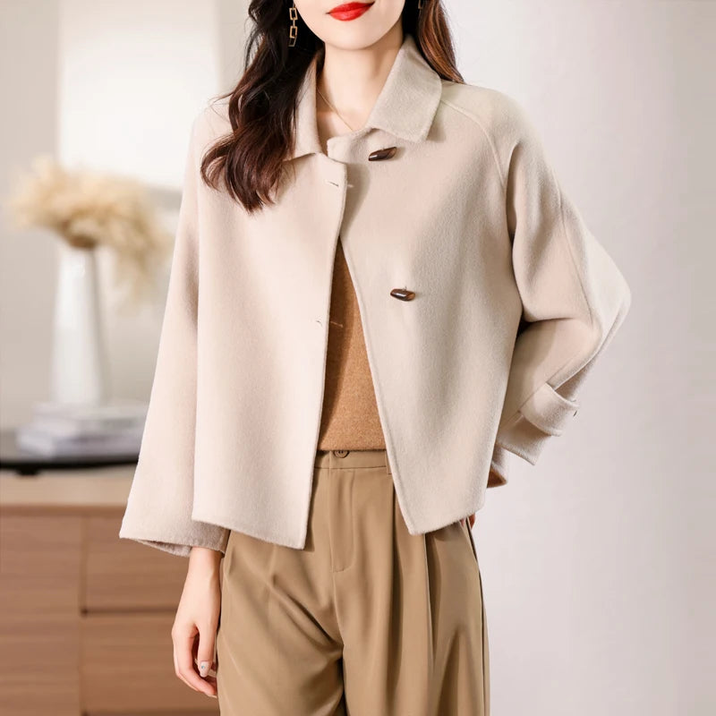 100% Pure Cashmere Thick Short Jacket