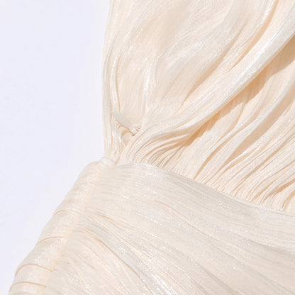 Long Sleeve Ruffle Details Mini Dress