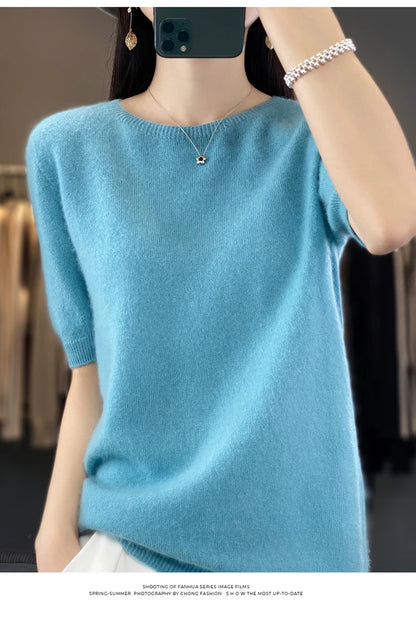 100% Merino Wool T-shirt Sweater