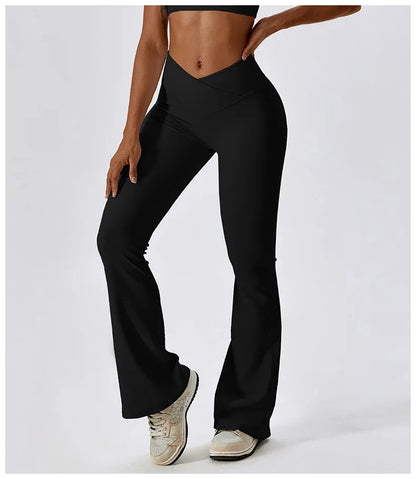 Flare Leggings Workout Pants with Tummy Control