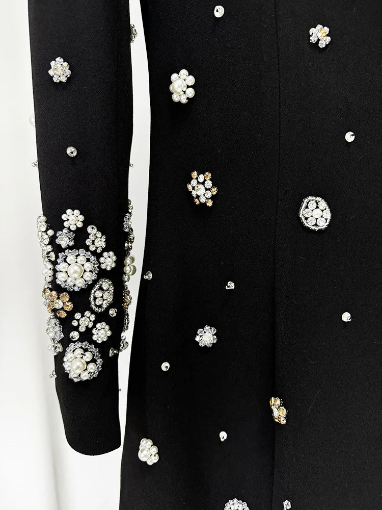 Luxury Beaded Floor-Length Formal Dress – High Street Dress