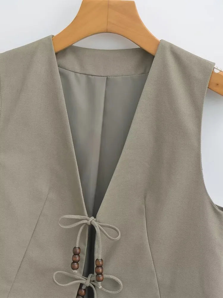 Vintage Cropped Vest
