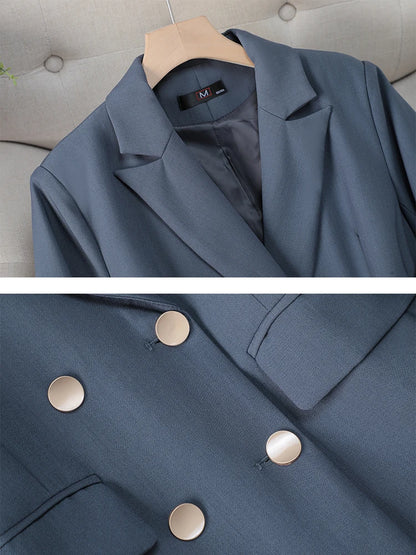 Formal 4 Buttons Blazer and Trousers Suit