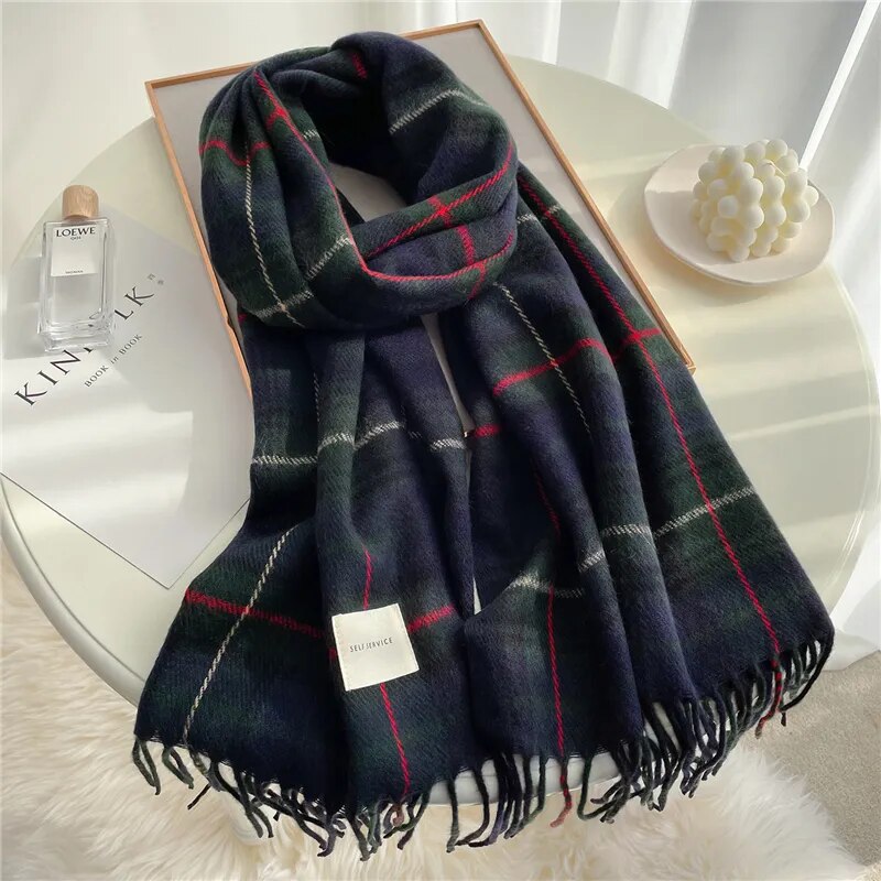 Warm Winter 200*50 CM/ 78.7*19.6 Inch Long Plaid Scarf