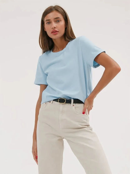 100% Cotton Basic Plain Color T-Shirt