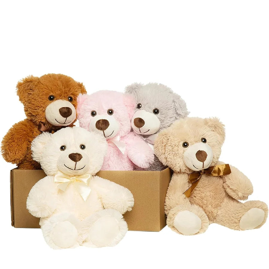 5-Piece Teddy Bear Plush Set – Valentine’s Day Gift for Her