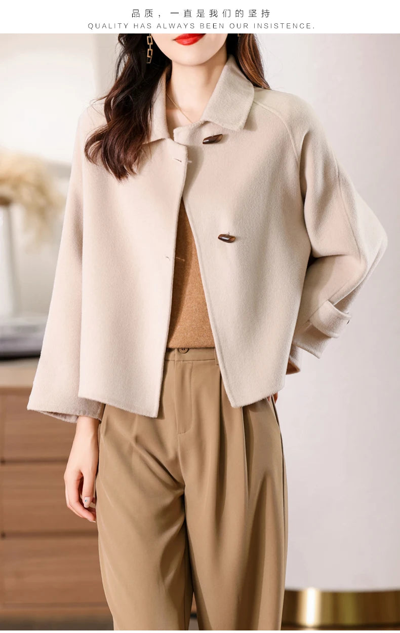 100% Pure Cashmere Thick Short Jacket
