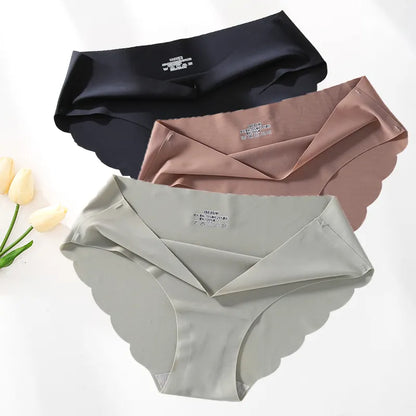 4Pcs Seamless Mid Waist Panties Set