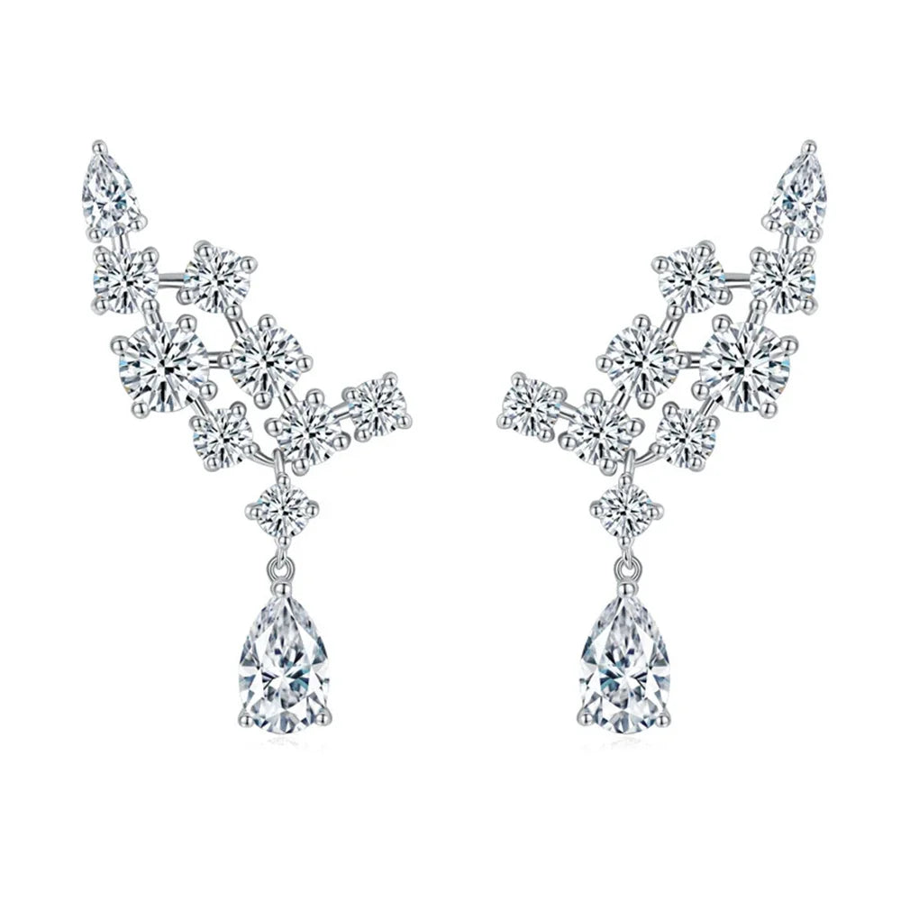 6.1 Carat Luxury Moissanite Drop Earrings - Wife's Gift