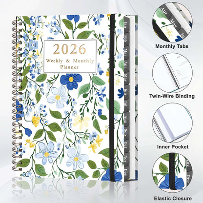 2026 Weekly & Monthly Planner - Multifunctional Business Planner