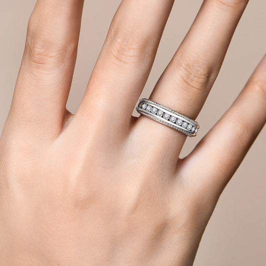 1.5 Carat Moissanite Eternity Ring - Gift For Her