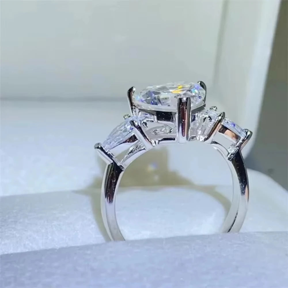 Heart Cut Moissanite Diamond Solitaire Ring - Valentine's Gift For Her
