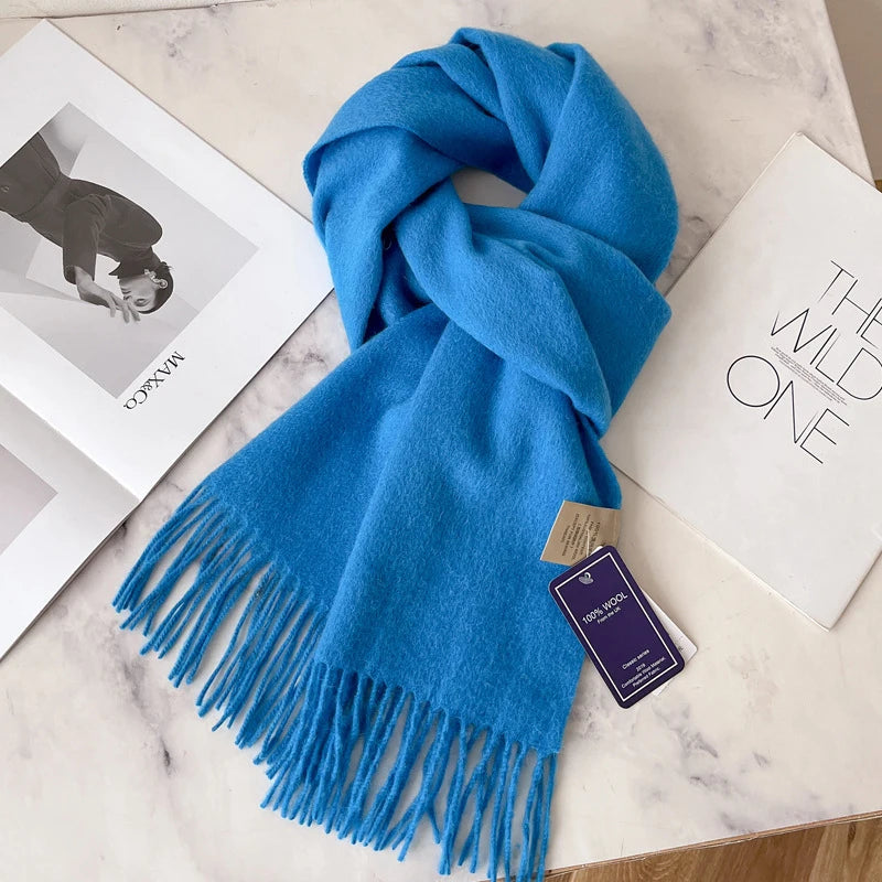 100% Wool Scarf - Christmas Gift for Him