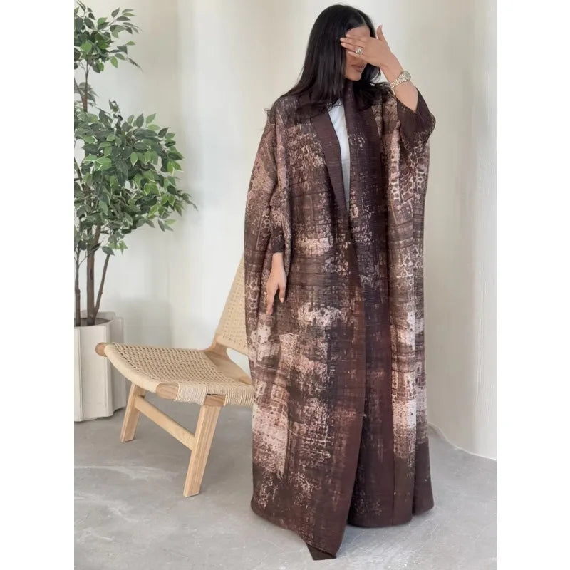 Open Printed Cardigan Abaya – Modest Cardigan