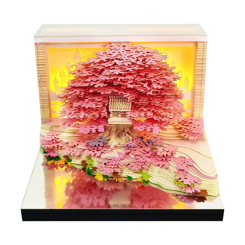 3D Time Piece 2026 Calendar With Light - Gift for Christmas