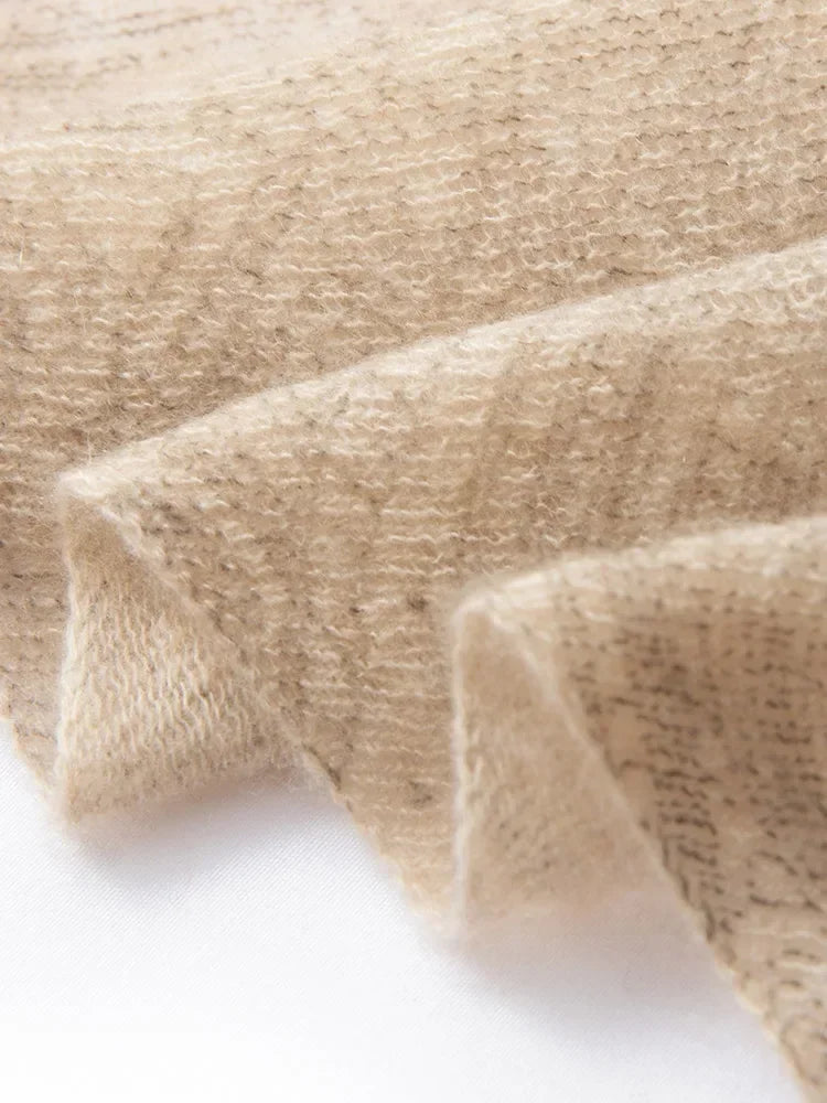 100% Baby Cashmere Paisley Eco-Printed Luxury Scarf
