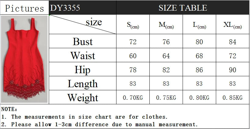 Beaded Tassel Square-Neck Mini Bandage Dress