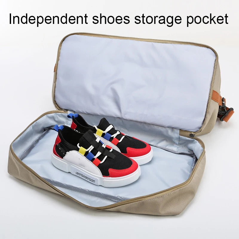 Large Capacity Gym Bag With Shoe Compartment