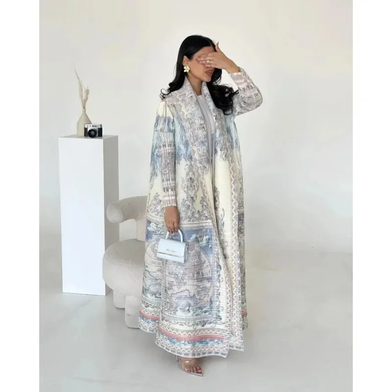 Open Printed Cardigan Abaya – Modest Cardigan