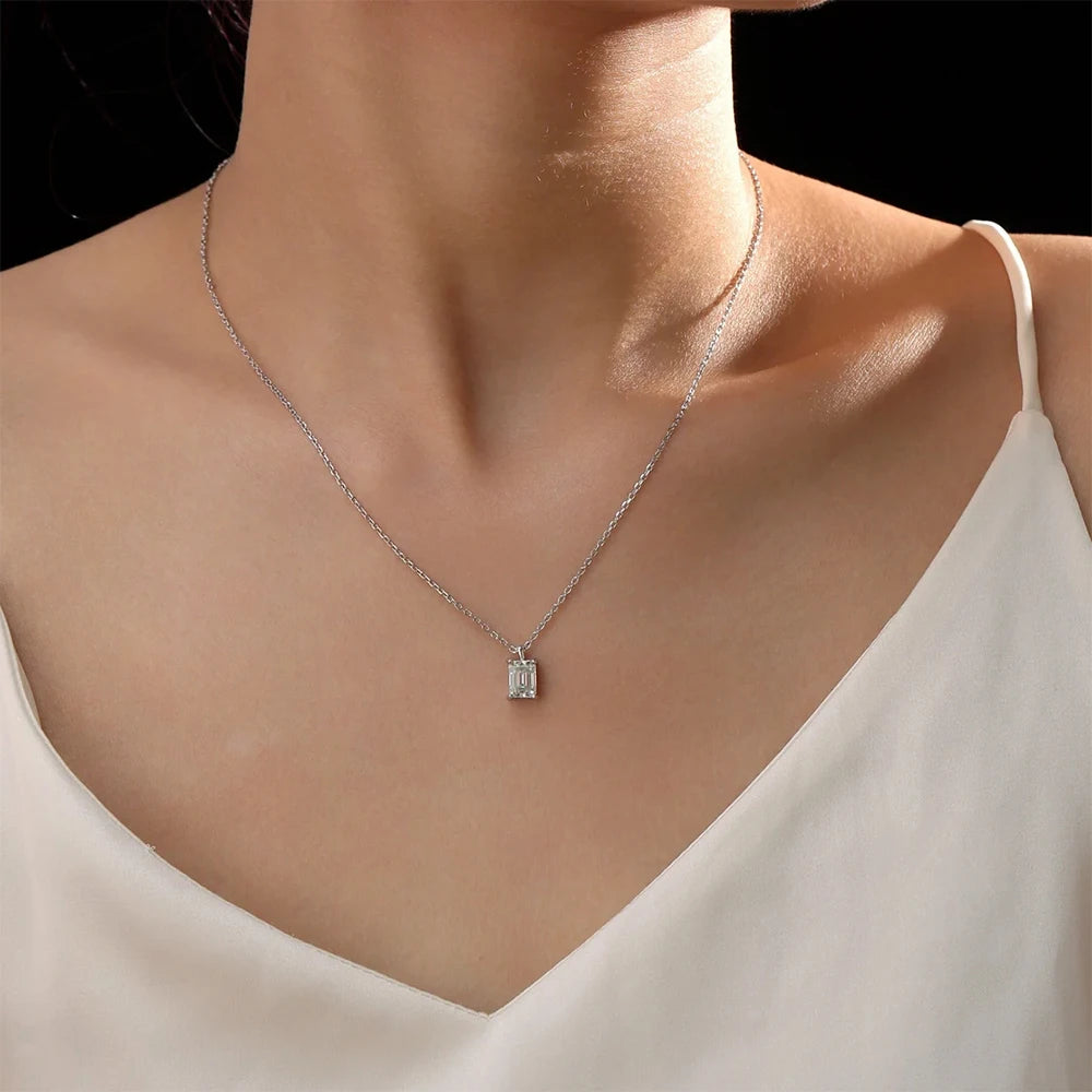 All Cuts Moissanite Solitaire Necklace