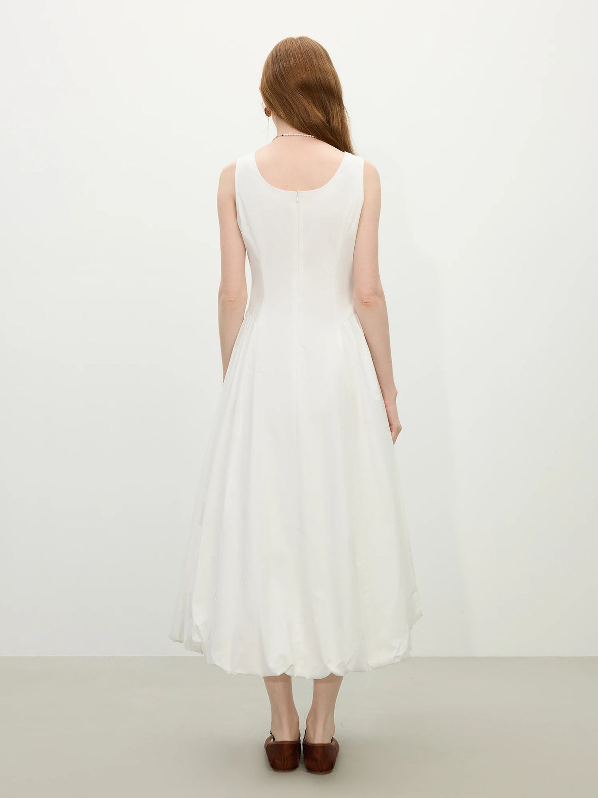 100% Cotton Sleeveless A-Line Maxi Dress