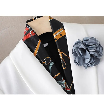 Women’s Formal Suit – Single Button Blazer & Ankle-Length Pencil Pants