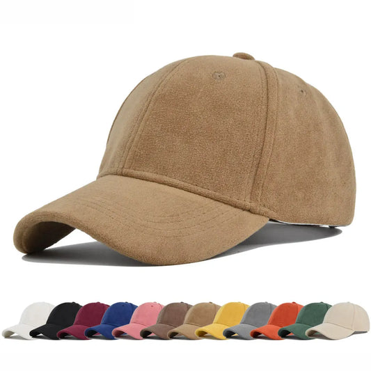 Faux Suede Baseball Cap For Men and Women