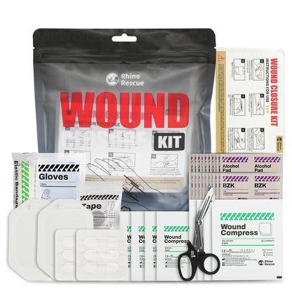 Rhino Rescue Zip-Stitch Wound Kit | Needle-Free Laceration Closure strips