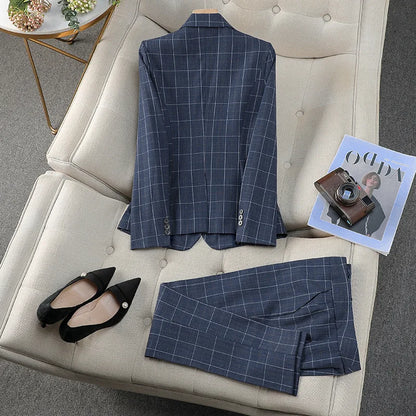 Women's Plaid Pantsuits
