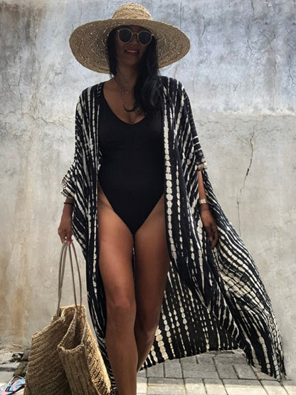 Printed Breathable Rayon Beach Cover-Up for Swimwear