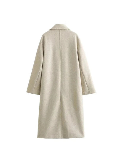 Warm Oversized Long Woolen Coat