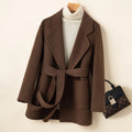 Women’s 100% Pure Wool Belted Winter Coat