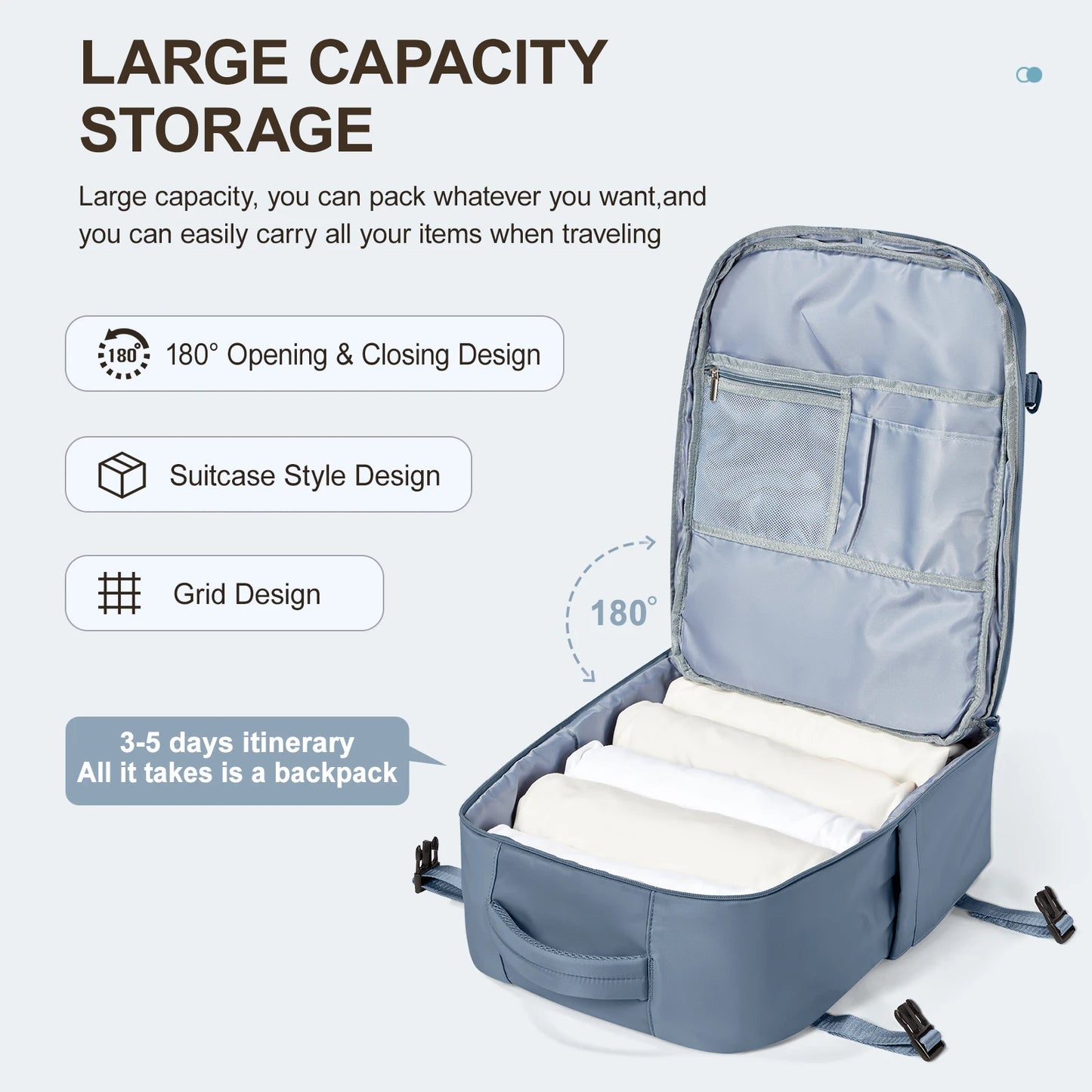 Large Capacity Laptop Travel Backpack