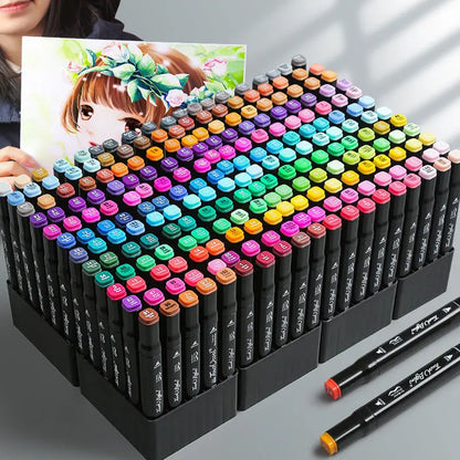 Double-Sided Oily Markers Set