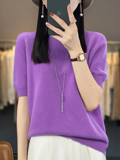 100% Merino Wool T-shirt Sweater