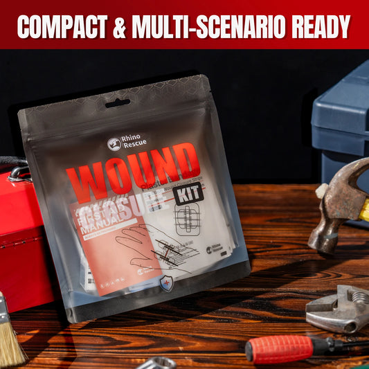 Rhino Rescue Zip-Stitch Wound Kit | Needle-Free Laceration Closure strips