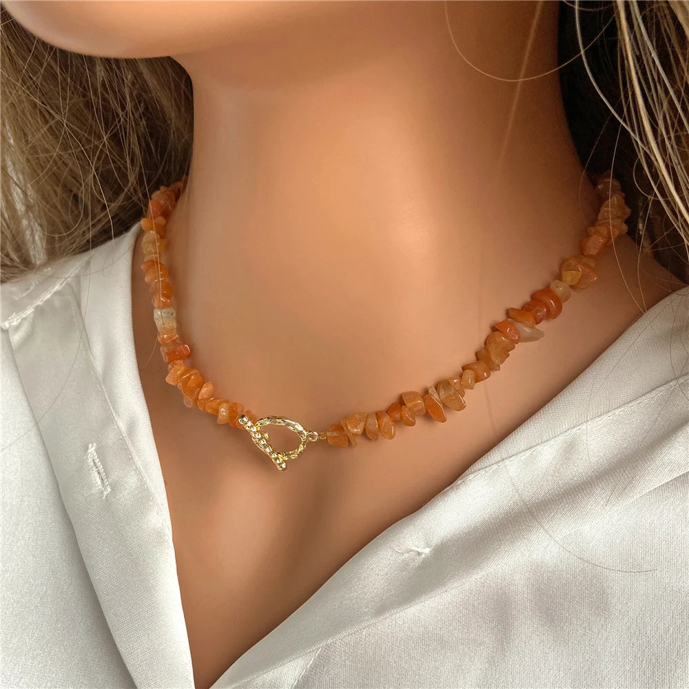 Semi-precious Natural Stones Healing Necklace